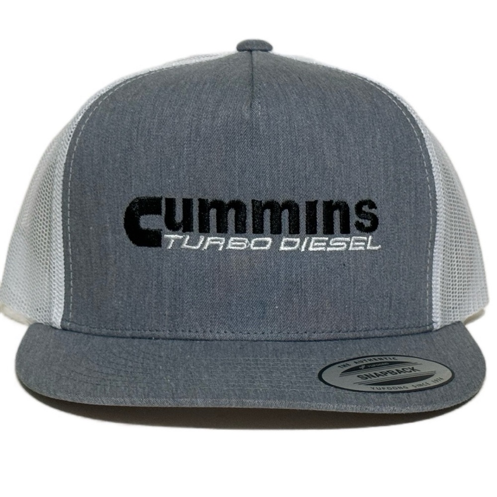 Cummins Direct Embroidered Turbo Diesel Flat Bill Mesh Back Tucker Hat Cap